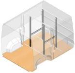 Barras sujeta carga en aluminio con fresado lateral