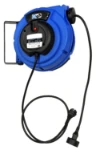 Bobinador de cable 230 V con cable de 15 metros