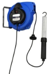 Bobinador de cable con lámpara LED