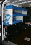 El generador conectado al motor del Dobló