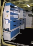 Estanterías y cajoneras para furgonetas en PEUGEOT BOXER 1994 L3 H2 09b