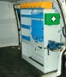 Estanterías y cajoneras para furgonetas en VOLKSWAGEN TRANSPORTER T4 1991 L1 09c