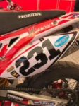 Número y sponsor moto Matteo Gallan Bélgica 2017