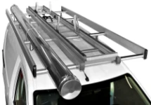 Portaescaleras para Dokker con portatubos en acero inoxidable
