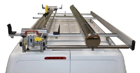 05_Sistemas de transporte en el techo de Fiat Scudo con portaescalera y portatubo Syncro