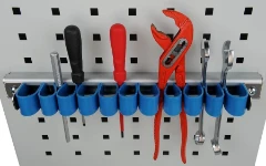 Ganchos en plástico a presión para herramientas en barra corrediza