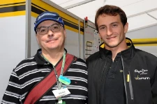 Stephane Richelmi y Luca Comunello en el autódromo de Monza